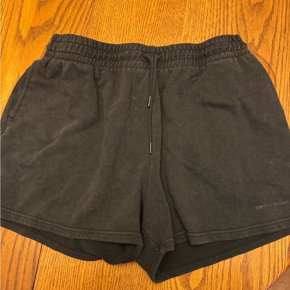 Black Drawstring Shorts